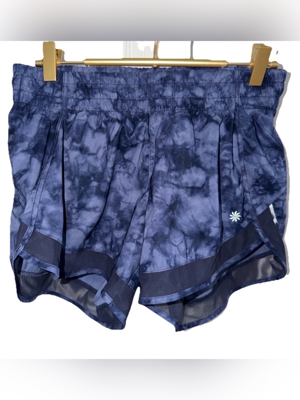 Athleta Blue Tie Dye Running Shorts Sz. XS